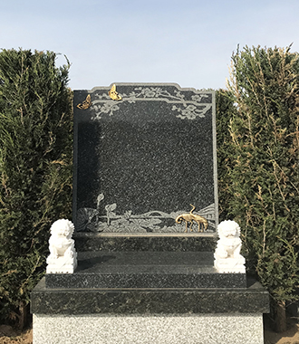 沈陽(yáng)墓地中福山公墓百善居藝術(shù)碑碑型